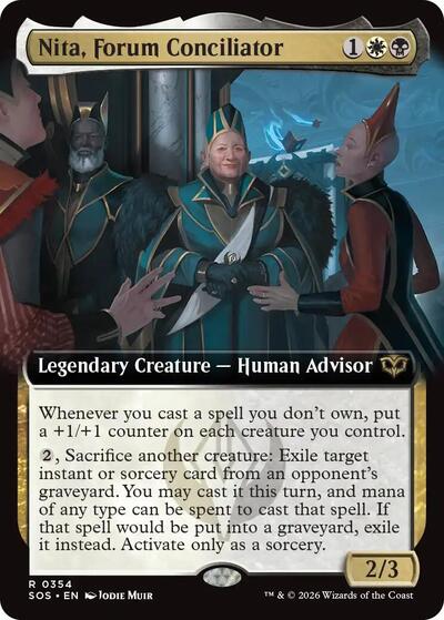 Nita, Forum Conciliator (Extended Art) (Secrets of Strixhaven) Light Play