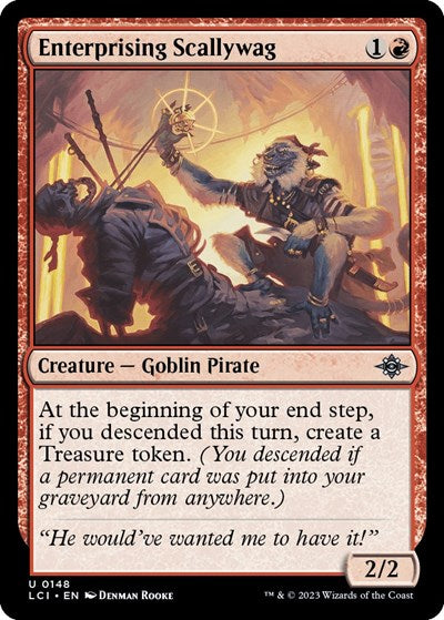 Enterprising Scallywag (The Lost Caverns of Ixalan) Light Play Foil