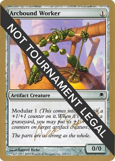 Arcbound Worker - 2004 Aeo Paquette (DST) (World Championship Decks) Medium Play