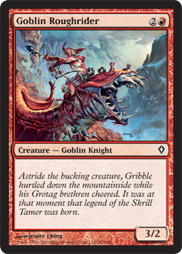 Goblin Roughrider (Worldwake) Light Play Foil
