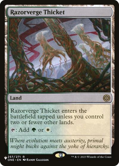 Razorverge Thicket (The List) Light Play