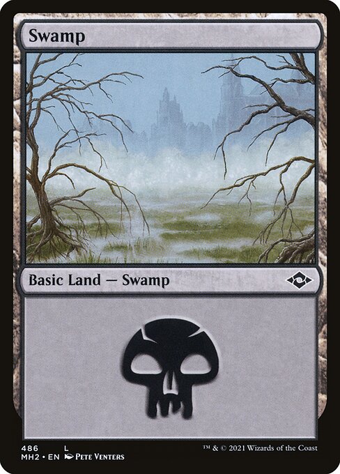 Swamp (486) (Foil Etched) (Modern Horizons 2) Light Play Foil