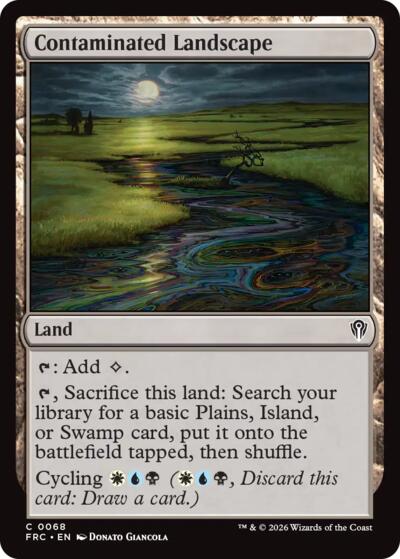 Contaminated Landscape (Commander: Reality Fracture) Near Mint