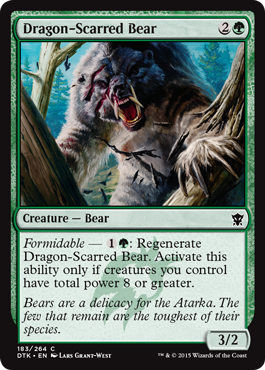 Dragon-Scarred Bear (Dragons of Tarkir) Medium Play