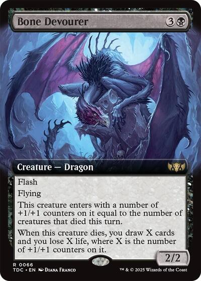 Bone Devourer (Extended Art) (Commander: Tarkir: Dragonstorm) Near Mint