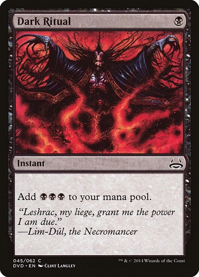 Dark Ritual (Duel Decks: Anthology) Medium Play
