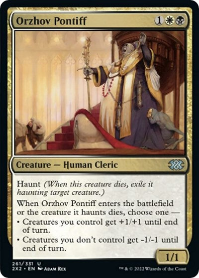 Orzhov Pontiff (Double Masters 2022) Light Play Foil
