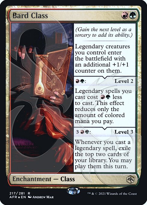 Bard Class (AFR Ampersand Promos) Near Mint Foil