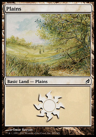 Plains (285) (Lorwyn) Light Play