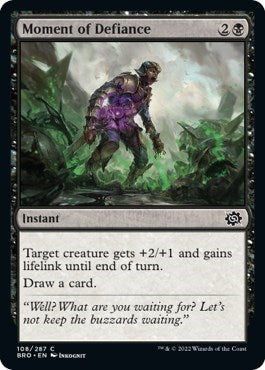 Moment of Defiance (The Brothers' War) Medium Play Foil