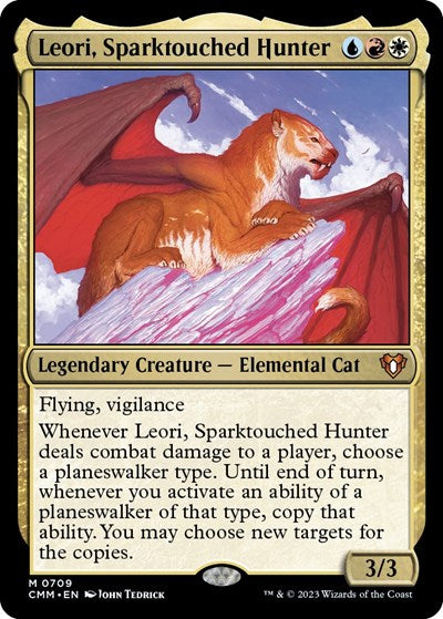 Leori, Sparktouched Hunter (Commander Masters) Near Mint Foil