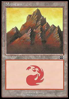 Mountain (343) (Mercadian Masques) Damaged / Poor
