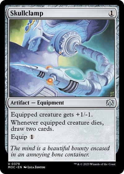 Skullclamp (Commander: March of the Machine) Damaged / Poor