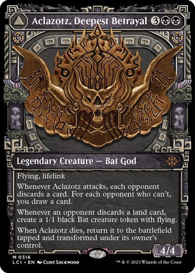 Aclazotz, Deepest Betrayal (Showcase) (The Lost Caverns of Ixalan) Light Play