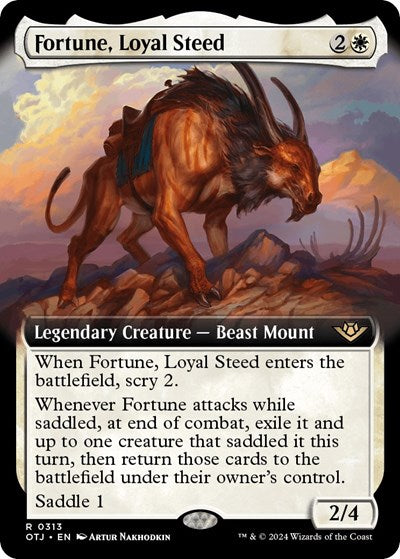 Fortune, Loyal Steed (Extended Art) (Outlaws of Thunder Junction) Near Mint Foil