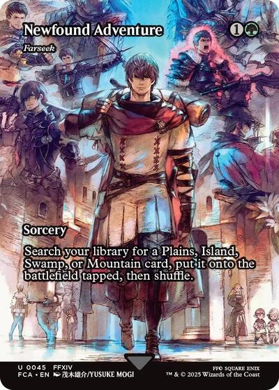 Newfound Adventure - Farseek (Showcase) (Universes Beyond: FINAL FANTASY: Through the Ages) Near Mint Foil