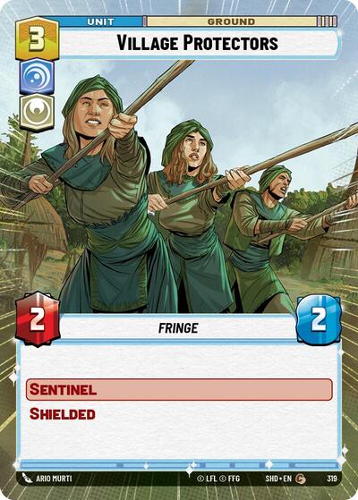 Village Protectors (Hyperspace) (Shadows of the Galaxy) Near Mint Foil