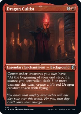 Dragon Cultist (Etched Foil) (Commander Legends: Battle for Baldur's Gate) Light Play Foil