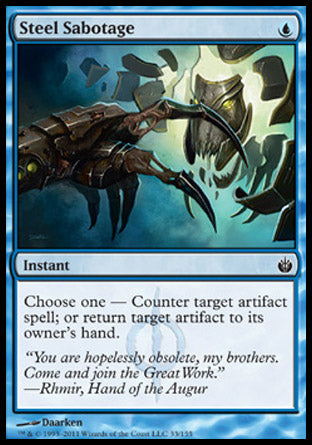 Steel Sabotage (Mirrodin Besieged) Near Mint
