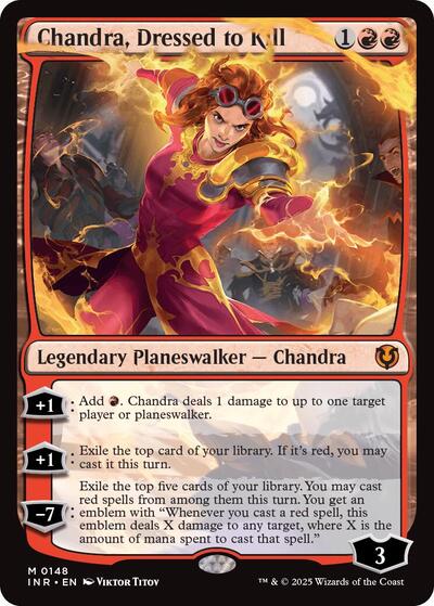 Chandra, Dressed to Kill (Innistrad Remastered) Light Play Foil