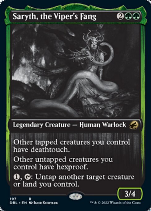 Saryth, the Viper's Fang (Innistrad: Double Feature) Light Play