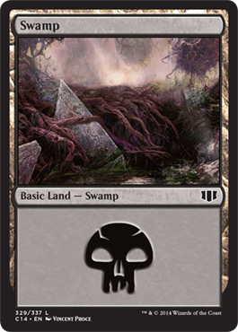 Swamp (4) (Commander 2014 Edition) Near Mint
