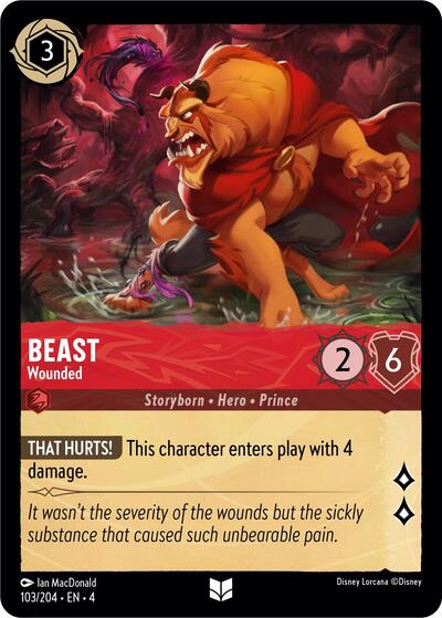 Beast - Wounded (Ursula's Return) Near Mint Cold Foil