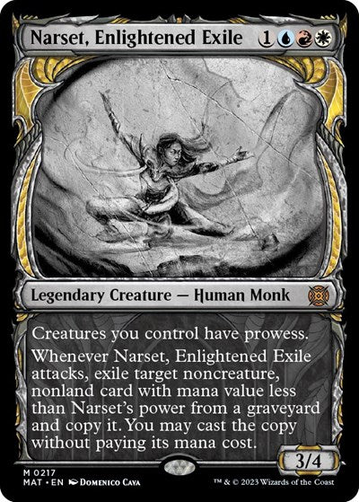 Narset, Enlightened Exile (Halo Foil) (March of the Machine: The Aftermath) Light Play Foil