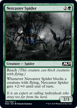Netcaster Spider (Magic 2020 Core Set) Near Mint Foil