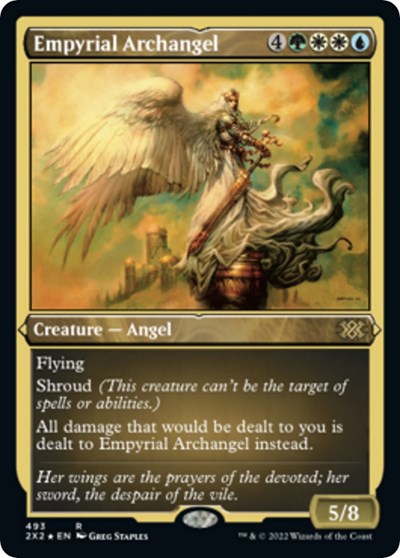 Empyrial Archangel (Foil Etched) (Double Masters 2022) Light Play Foil