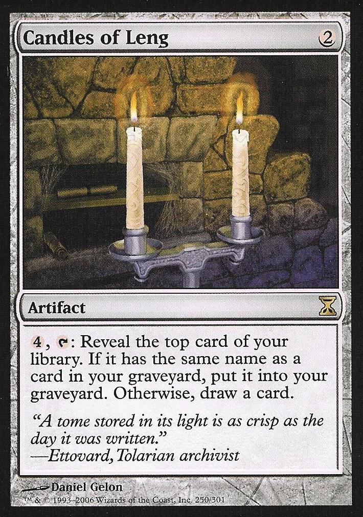 Candles of Leng (Time Spiral) Light Play Foil