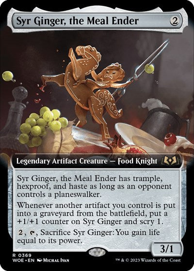 Syr Ginger, the Meal Ender (Extended Art) (Wilds of Eldraine) Damaged / Poor Foil