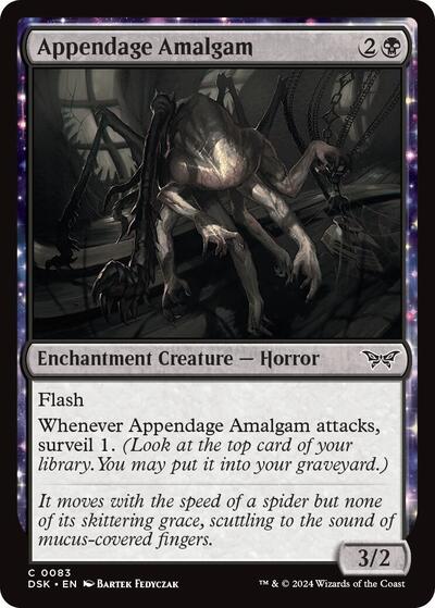 Appendage Amalgam (Duskmourn: House of Horror) Light Play Foil