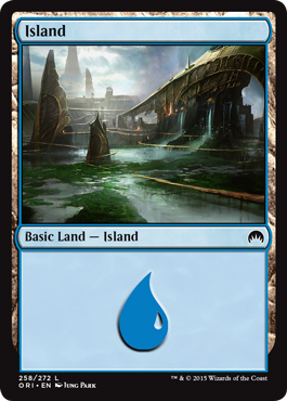 Island (258) (Magic Origins) Light Play
