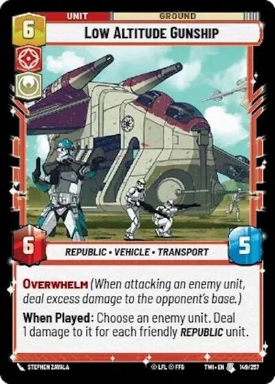 Low Altitude Gunship (Twilight of the Republic) Near Mint Foil