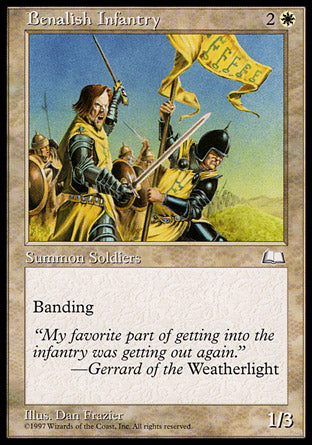 Benalish Infantry (Weatherlight) Medium Play