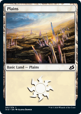 Plains (261) (Ikoria: Lair of Behemoths) Heavy Play Foil