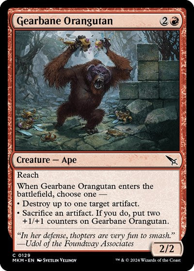 Gearbane Orangutan (Murders at Karlov Manor) Near Mint Foil