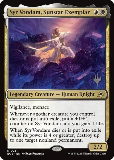 Syr Vondam  Sunstar Exemplar|1|0|0.00