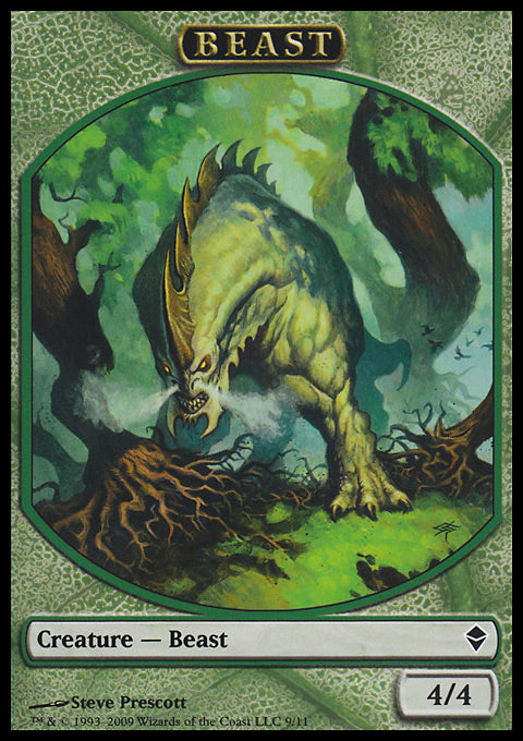 Beast (Token) (Zendikar) Medium Play