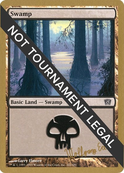 Swamp (342) - 2003 Wolfgang Eder (8ED) (World Championship Decks) Light Play
