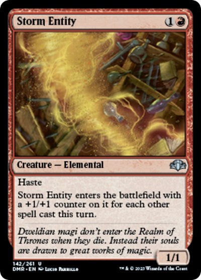 Storm Entity (Dominaria Remastered) Light Play Foil