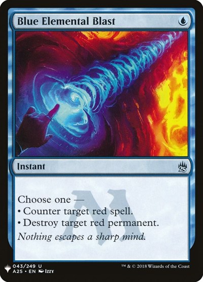 Blue Elemental Blast (Mystery Booster) Medium Play
