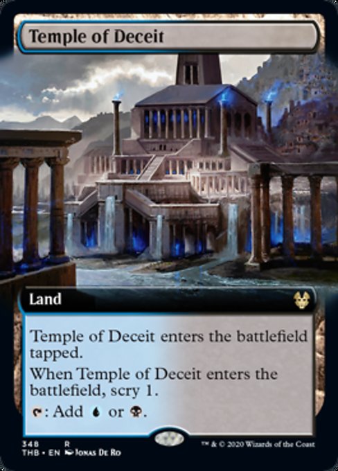Temple of Deceit (Extended Art) (Theros Beyond Death) Medium Play Foil