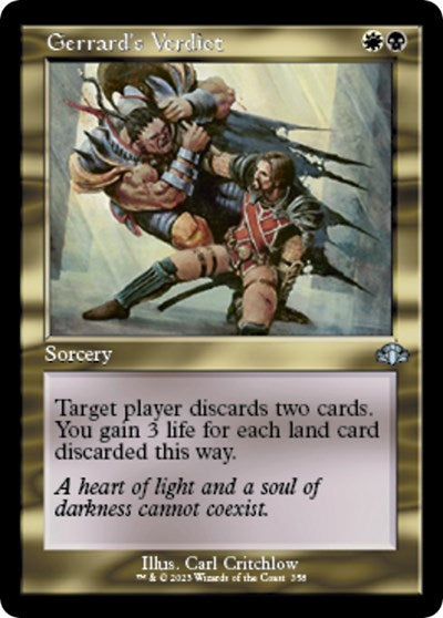 Gerrard's Verdict (Retro Frame) (Dominaria Remastered) Near Mint