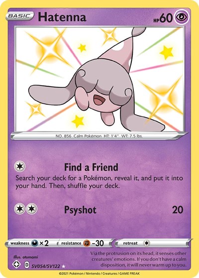Hatenna (Shining Fates: Shiny Vault) Near Mint Holofoil