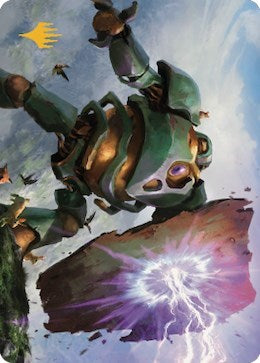 Walking Bulwark Art Card (Gold-Stamped Signature) (Art Series: Dominaria United) Near Mint