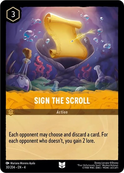 Sign the Scroll (Ursula's Return) Near Mint Cold Foil