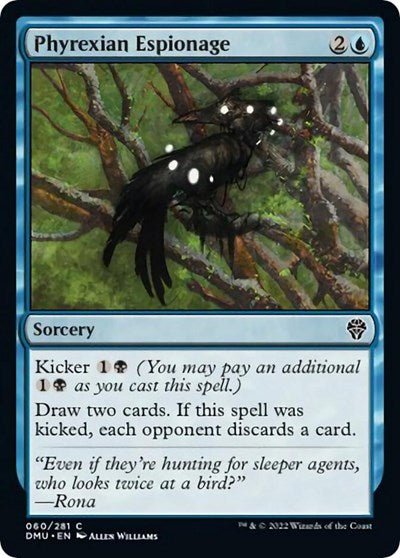 Phyrexian Espionage (Dominaria United) Medium Play Foil