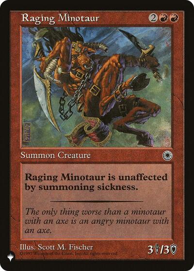 Raging Minotaur (The List) Near Mint